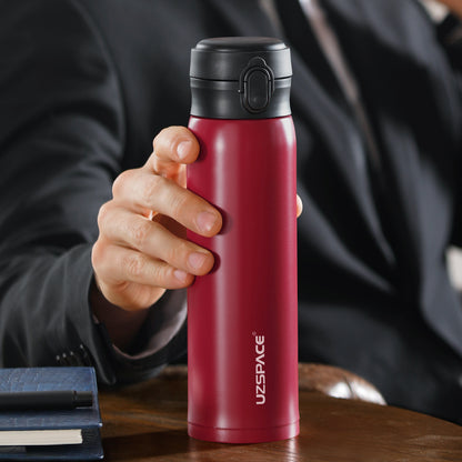 BOUTEILLE UZSPACE TWB-4076 500ml Brocade Red, Crescent Blue, Peaks White, Cloudy Black