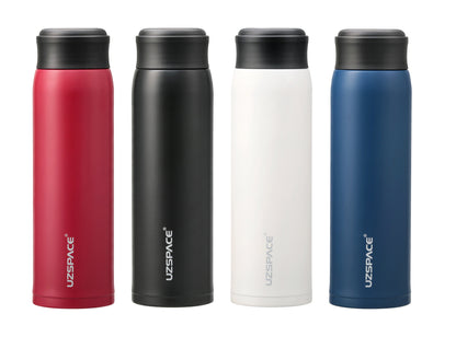 BOUTEILLE UZSPACE TWB-4075 500ml Brocade Red, Crescent Blue, Peaks White, Cloudy Black