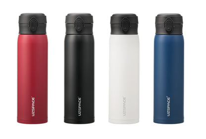 BOUTEILLE UZSPACE TWB-4076 500ml Brocade Red, Crescent Blue, Peaks White, Cloudy Black