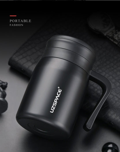 BOUTEILLE UZSPACE TWB-4078 470ml Cloudy Black, Brocade Red