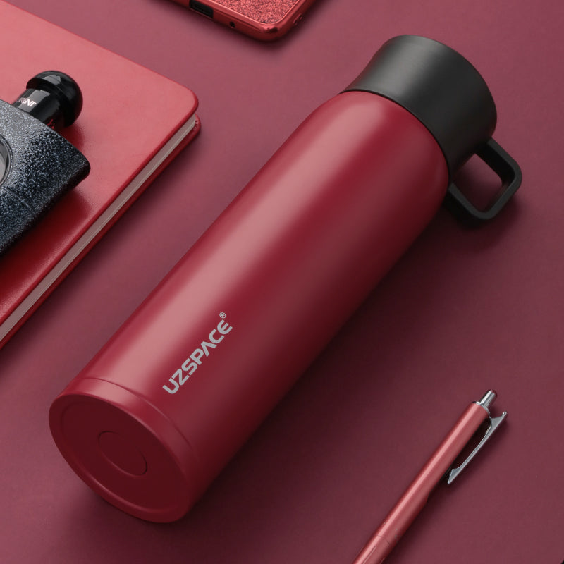 BOUTEILLE UZSPACE TWB-4077 470ml Brocade Red, Cloudy Black